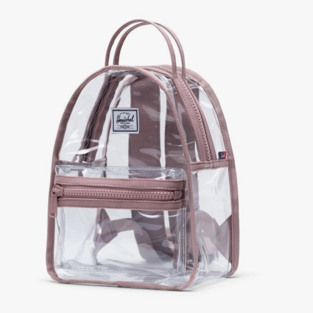 💥SOLD💥Herschel Supply Nova Mini -Ash Rose/Clear - Picture 3 of 6